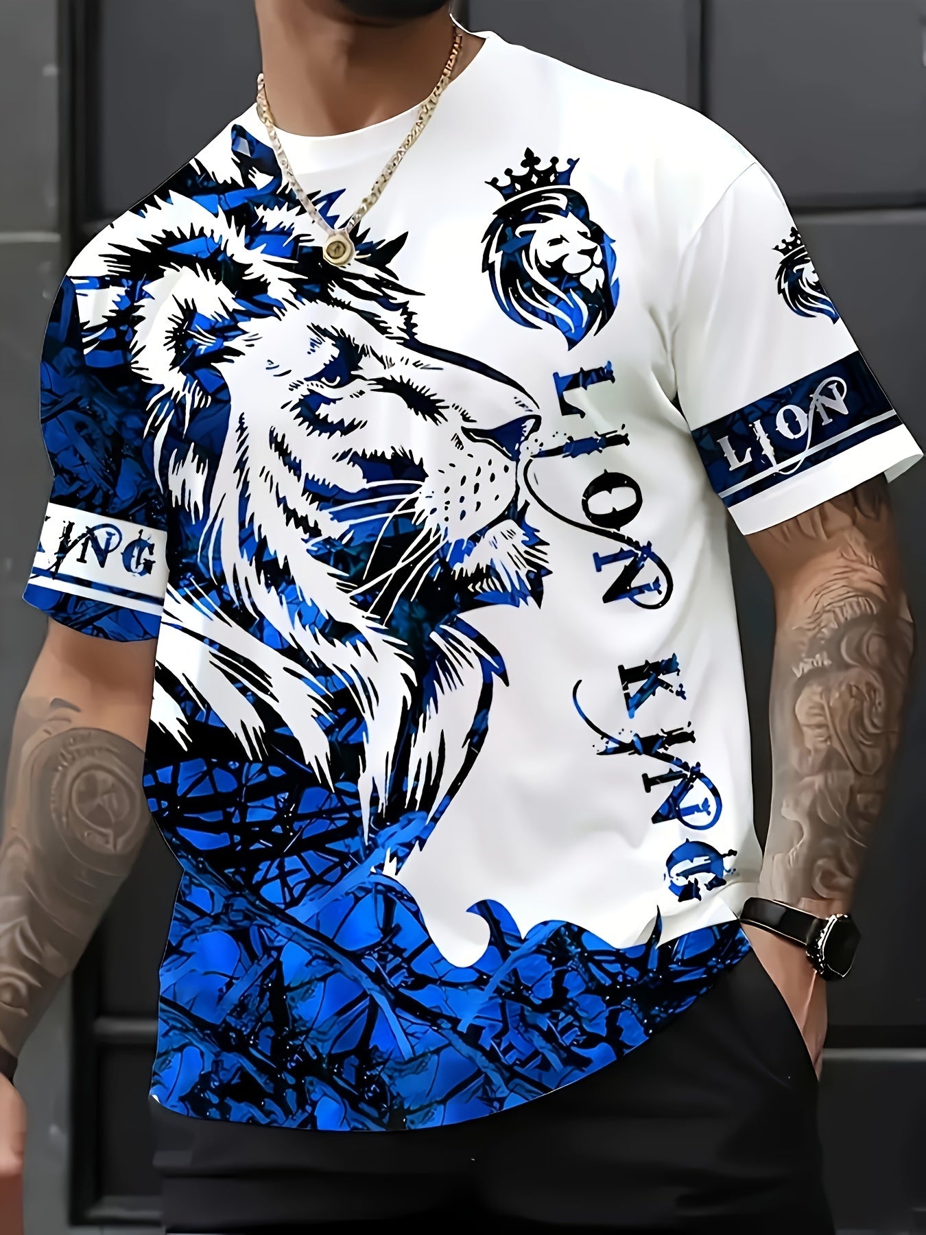 Lion's Roar" Graphic T-Shirt