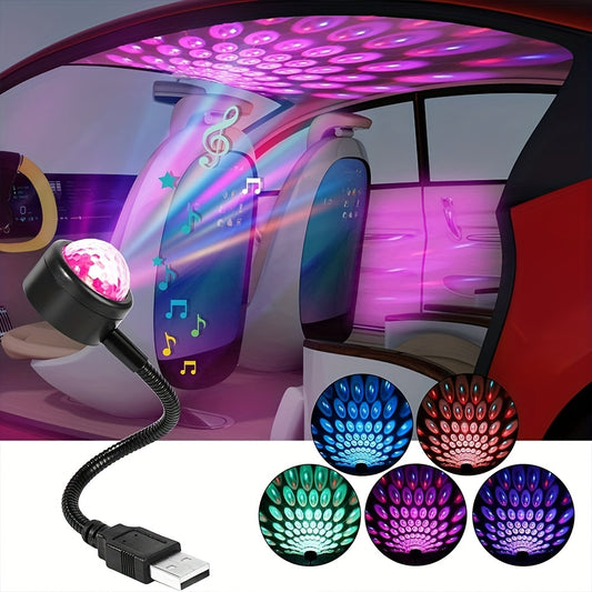 Rhythm Glow USB Car Projector