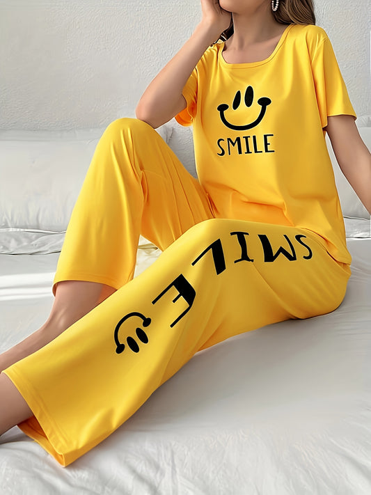 Cheerful Vibes Pajama Set 😄🌙