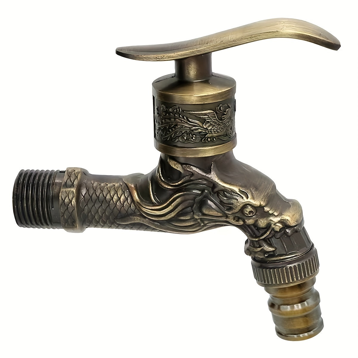 🌟 Vintage Elegance: European Bronze Wall Faucet 🛁