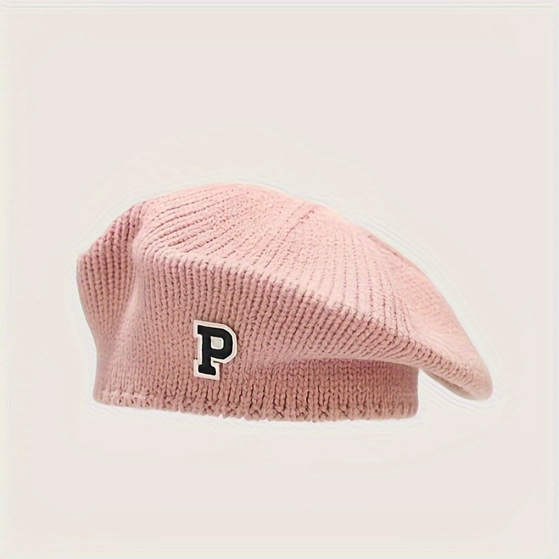 Artisanal Elegance 'P' Beret 🎨🧢