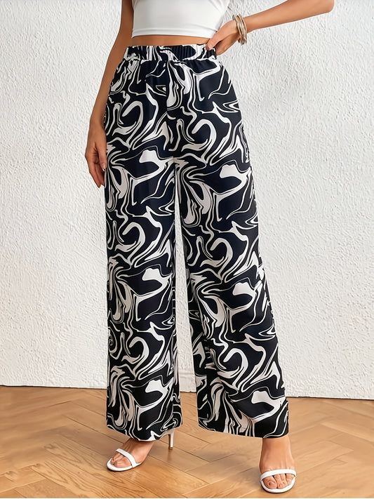 Marble Flow Wide Leg Pants