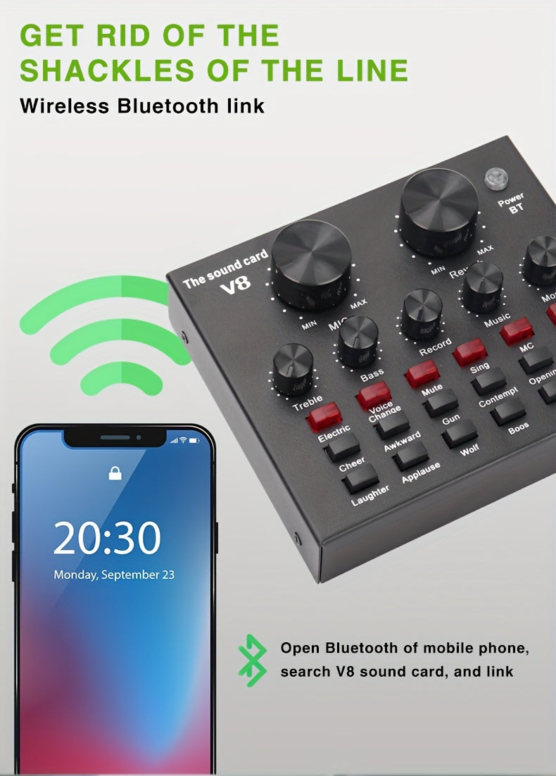 🎶 Sound Master V8: Ultimate Live Sound Card 🎙️