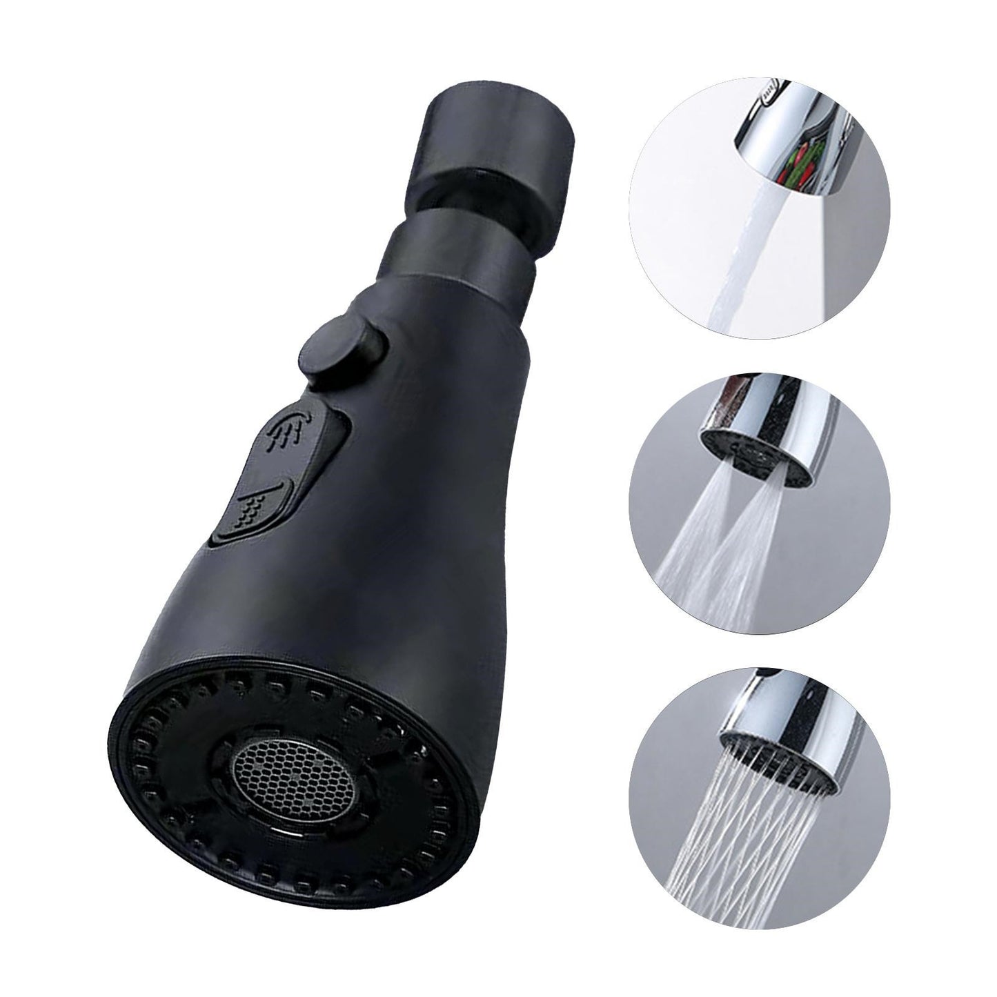 Aqua Spin Universal Faucet Sprayer: 360 Degree Rotating Water Tap Nozzle