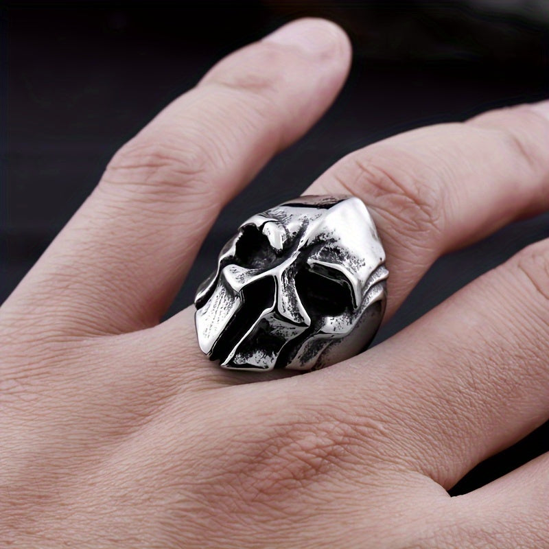 🦠 "Retro Bio Mask" Adjustable Finger Ring 🎇