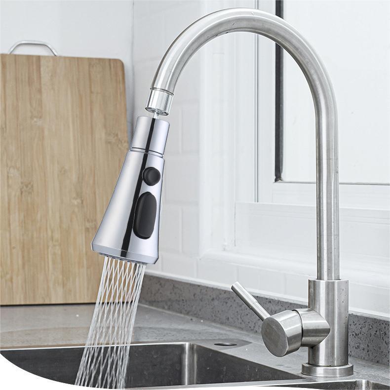 Aqua Spin Universal Faucet Sprayer: 360 Degree Rotating Water Tap Nozzle