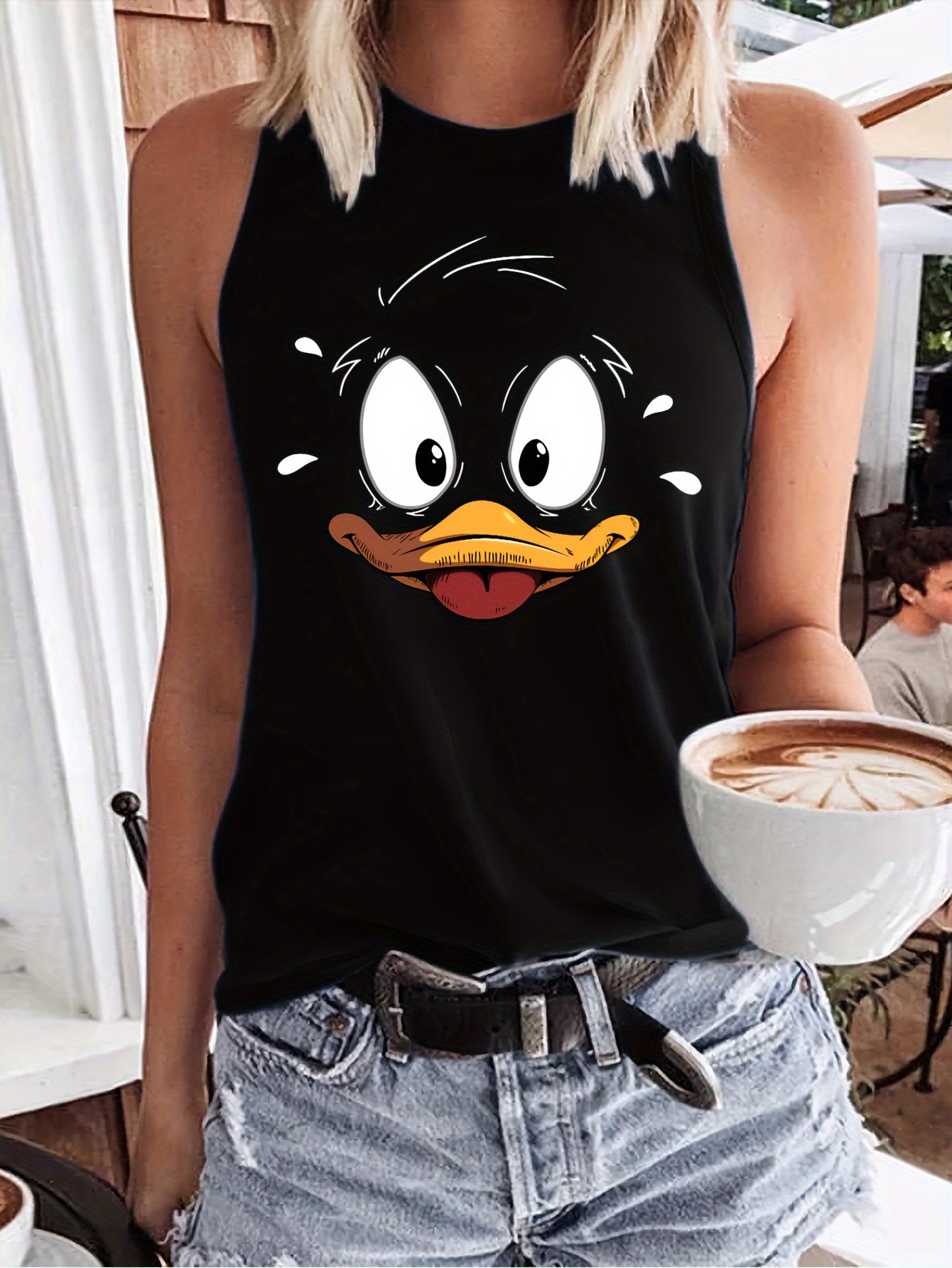 Duck Print Tank Top