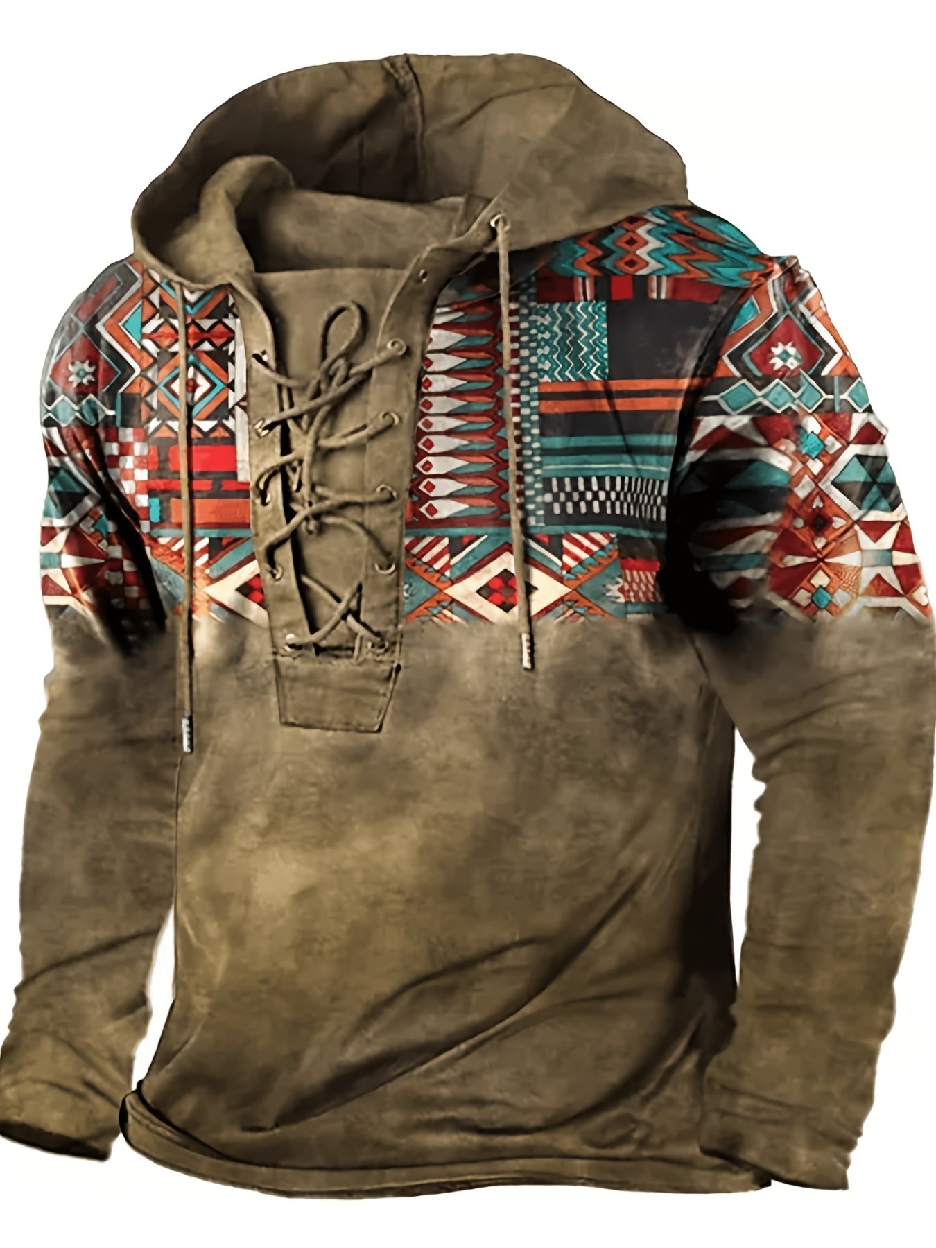 🌀 "Retro Roots" Ethnic Hoodie 🌀