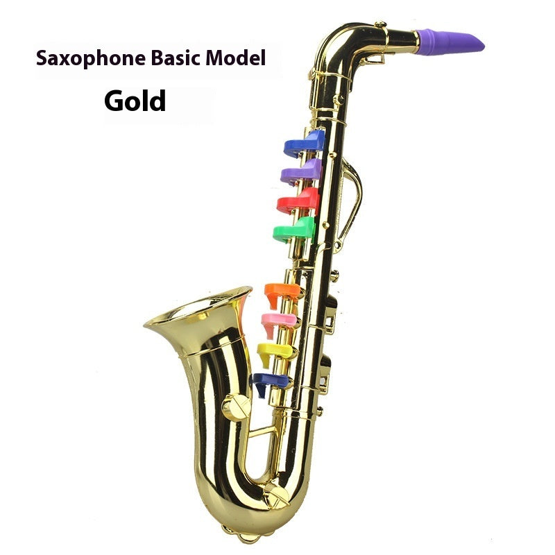 Children's Simulation Musical Instrument Toy Eight-tone Saxophone Four-tone Horn Band Simulation Toy Music Equipment