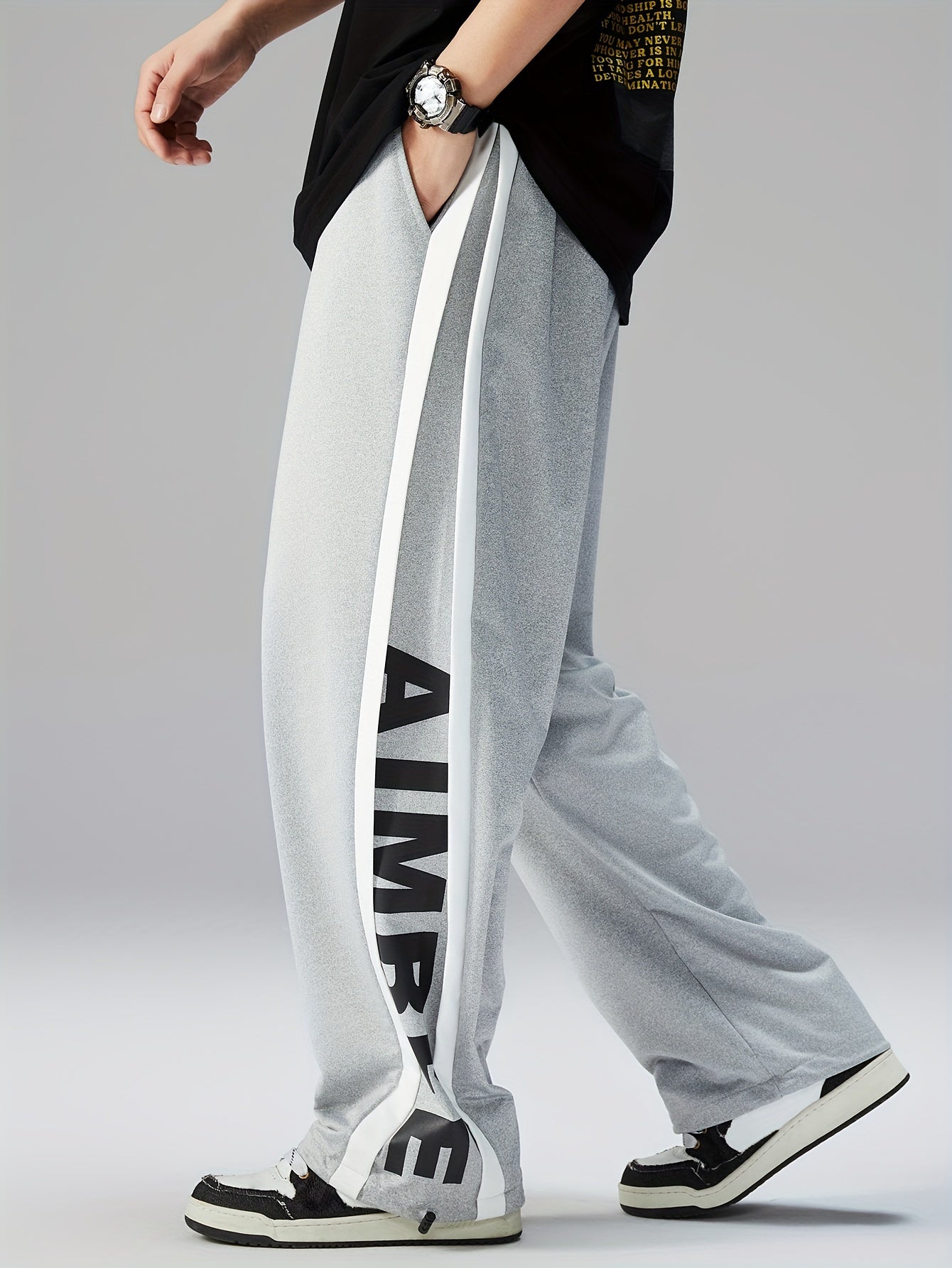 ✨ Plus Size Men's Letters Print Pants