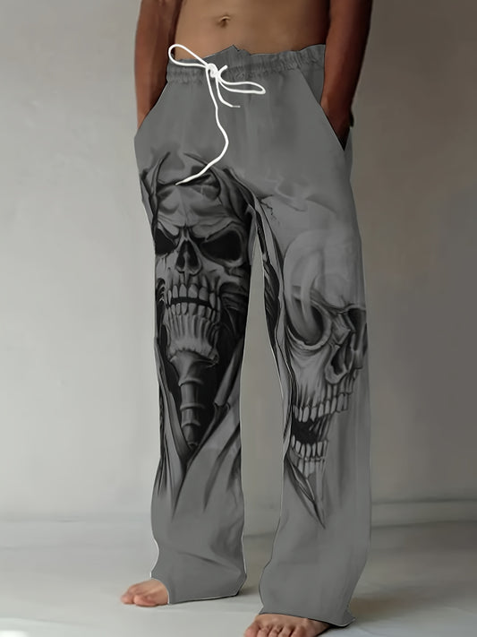 💀 Skull Flex Casual Drawstring Pants 🏋️‍♂️