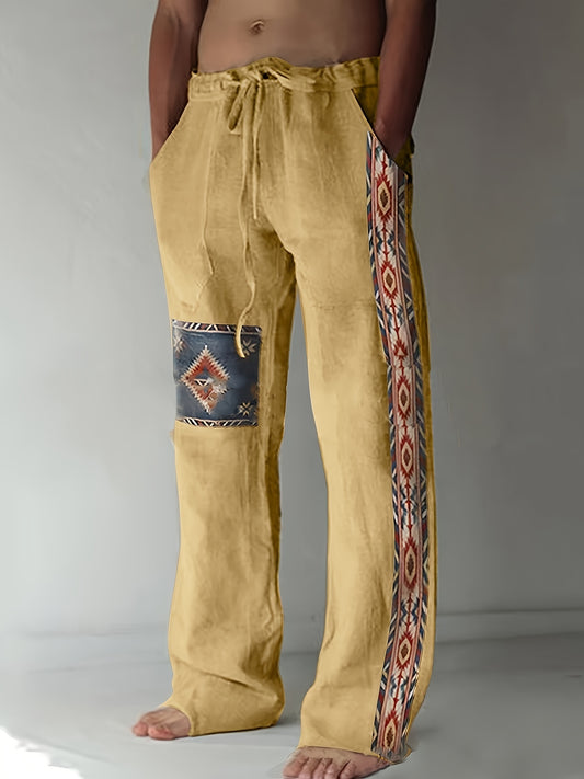 🌟 "Urban Geometry" Men's Geometric Pattern Pants 🌟