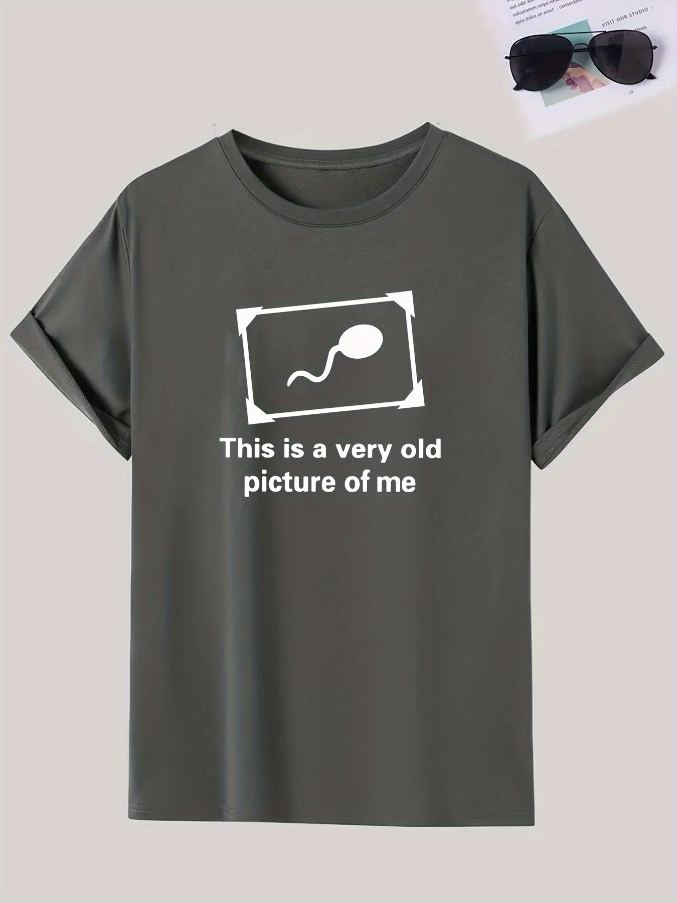 🧬 "This Is A Very Old Picture Of Me" & Sperm Graphic Print Tee 👕