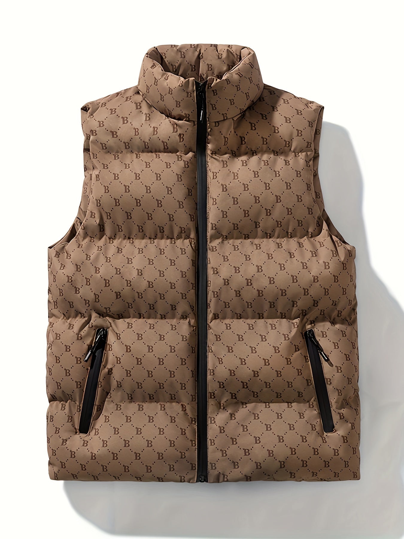 Letter Print Winter Padded Vest ❄️