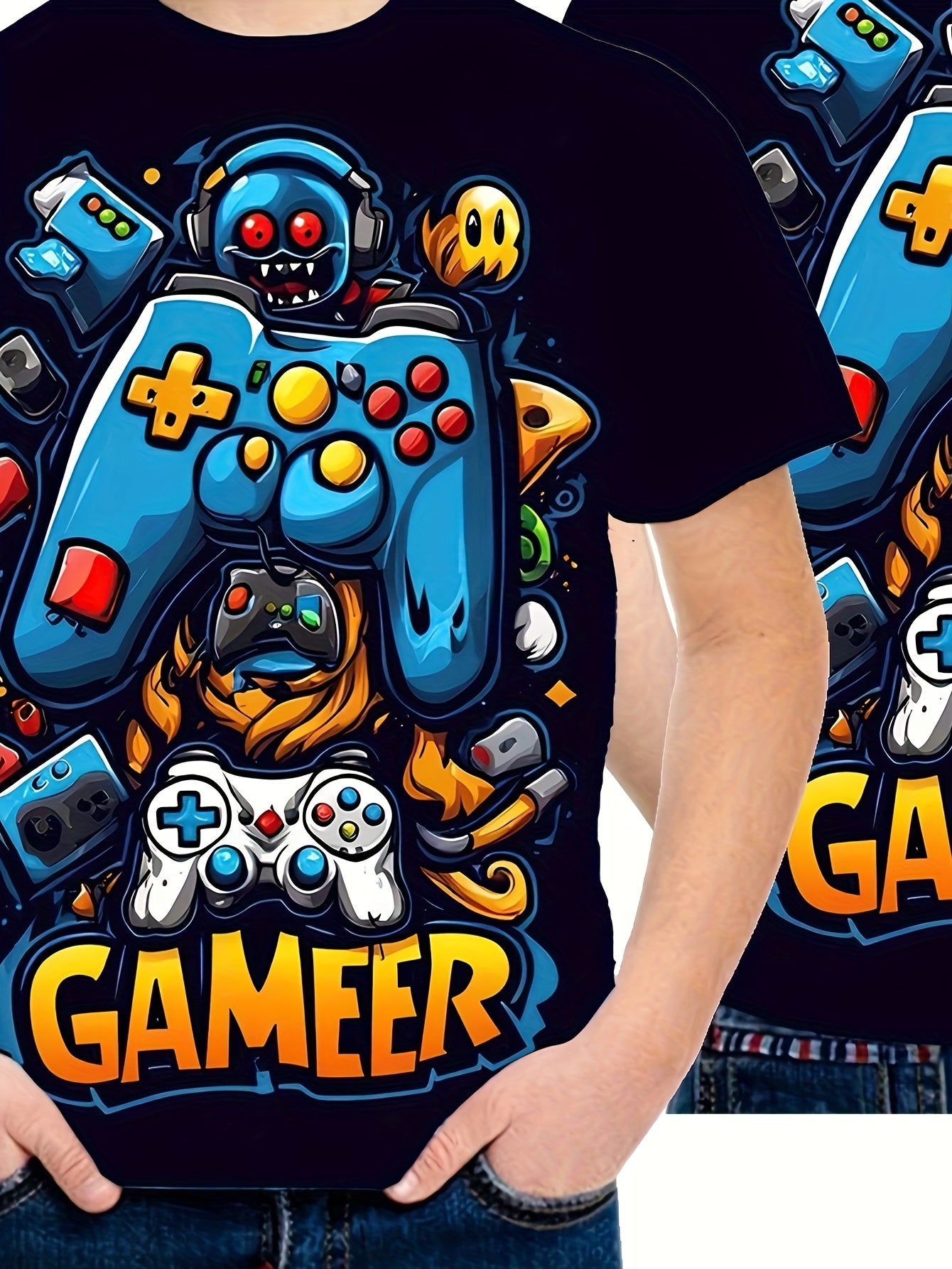 🎮 Game Console 3D Print T-Shirt 🎮