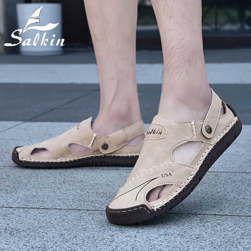 Salkin Vintage Hollow Sandals 🌊👣