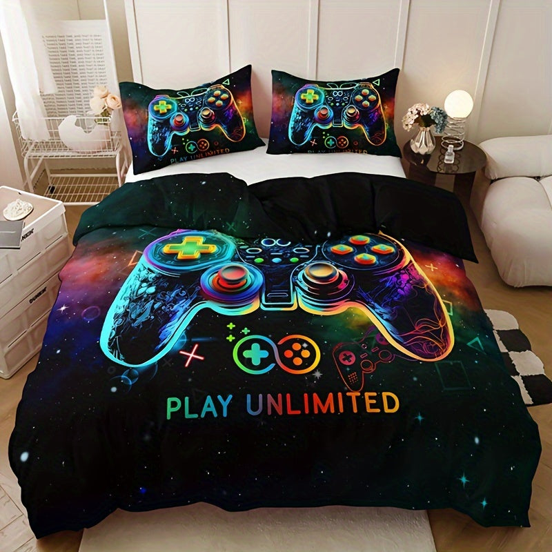 Stylish Gamepad Duvet Cover Set 🎮🛏️