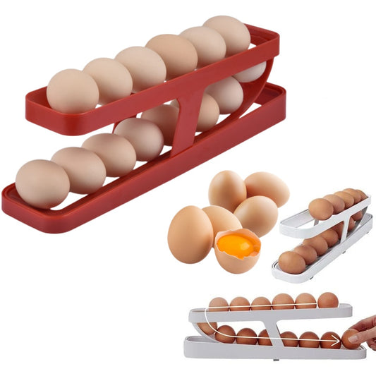 Egg Scroll: Automatic Egg Dispenser and Organizer for Refrigerator