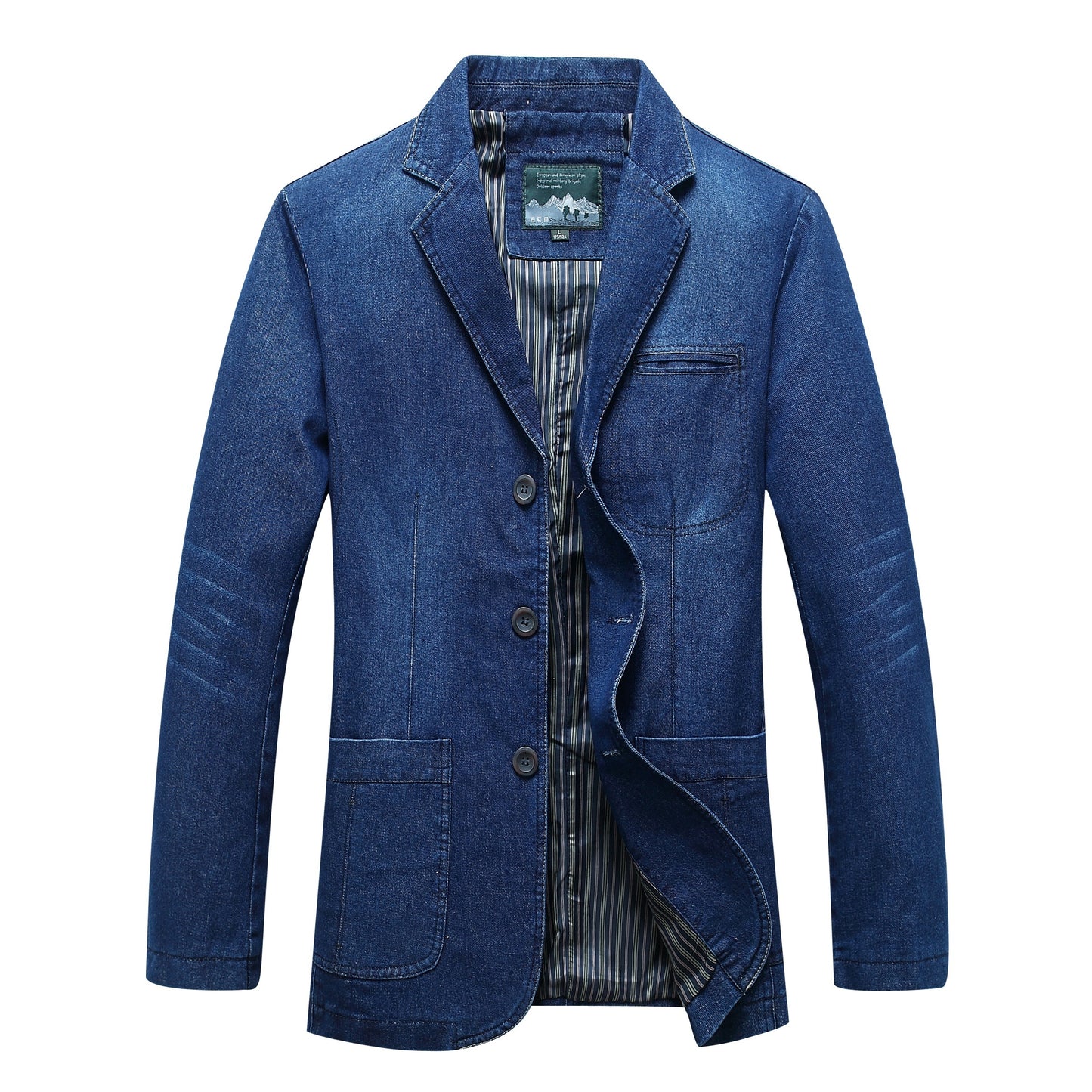 Urban Denim Casual Blazer