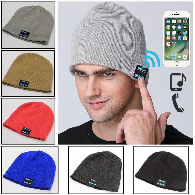 Euro Tunes Wireless Knitted Hat: Multifunctional Music Hat for Outdoor Adventures