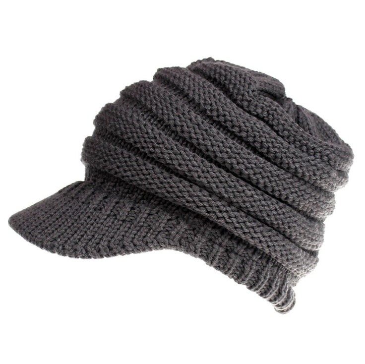 Cozy Knit Ponytail Beanies: Stylish Winter Hats for Women, Soft and Warm Skull Caps