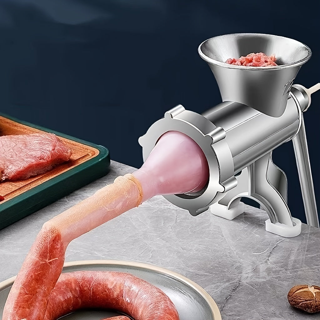 Versatile Manual Meat Grinder & Sausage Maker