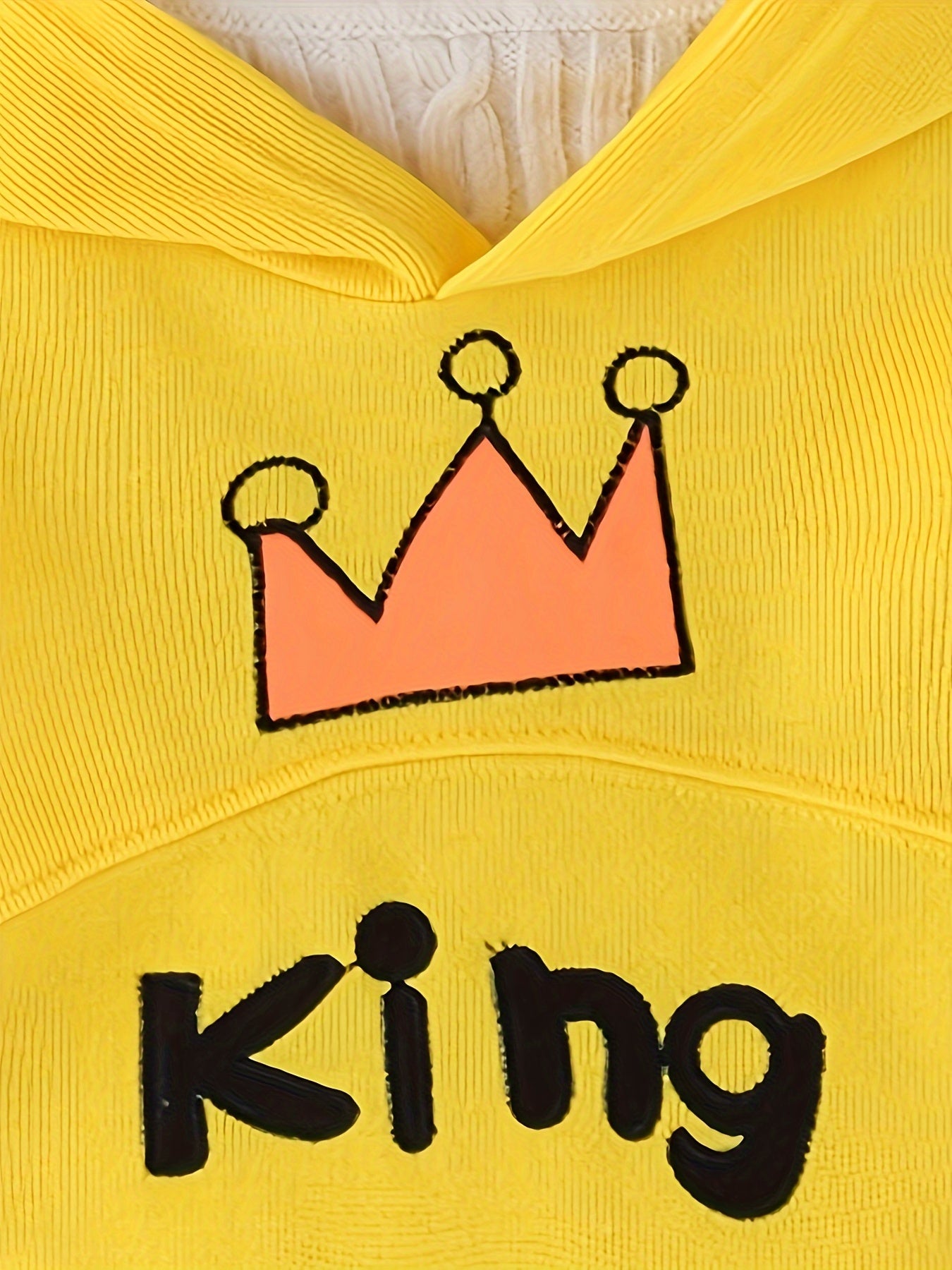 2pcs Baby's KING Crown Embroidery Hoodie & Casual Jeans Set 👑💙