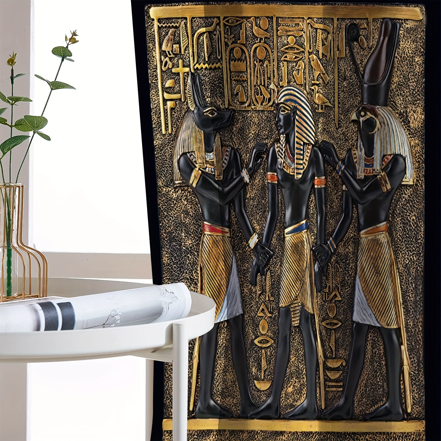 🌟 Pharaoh Veil: Egyptian Mural Curtains (2pcs) 🏺