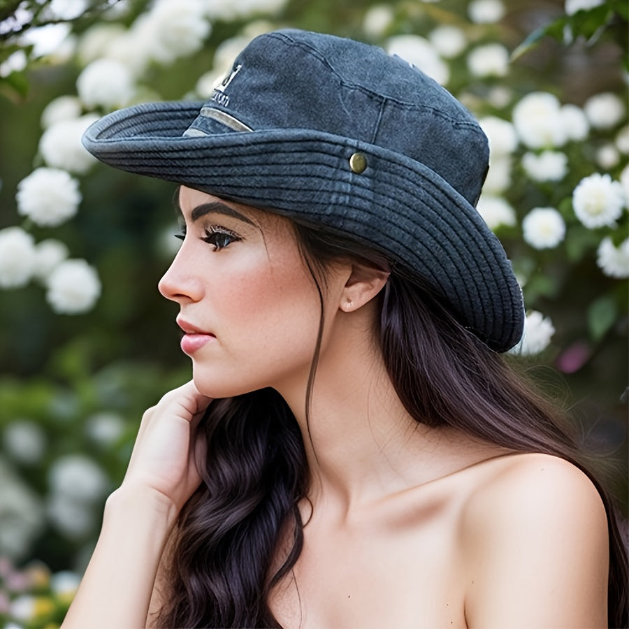 Retro Explorer Denim Bucket Hat 🏕️☀️