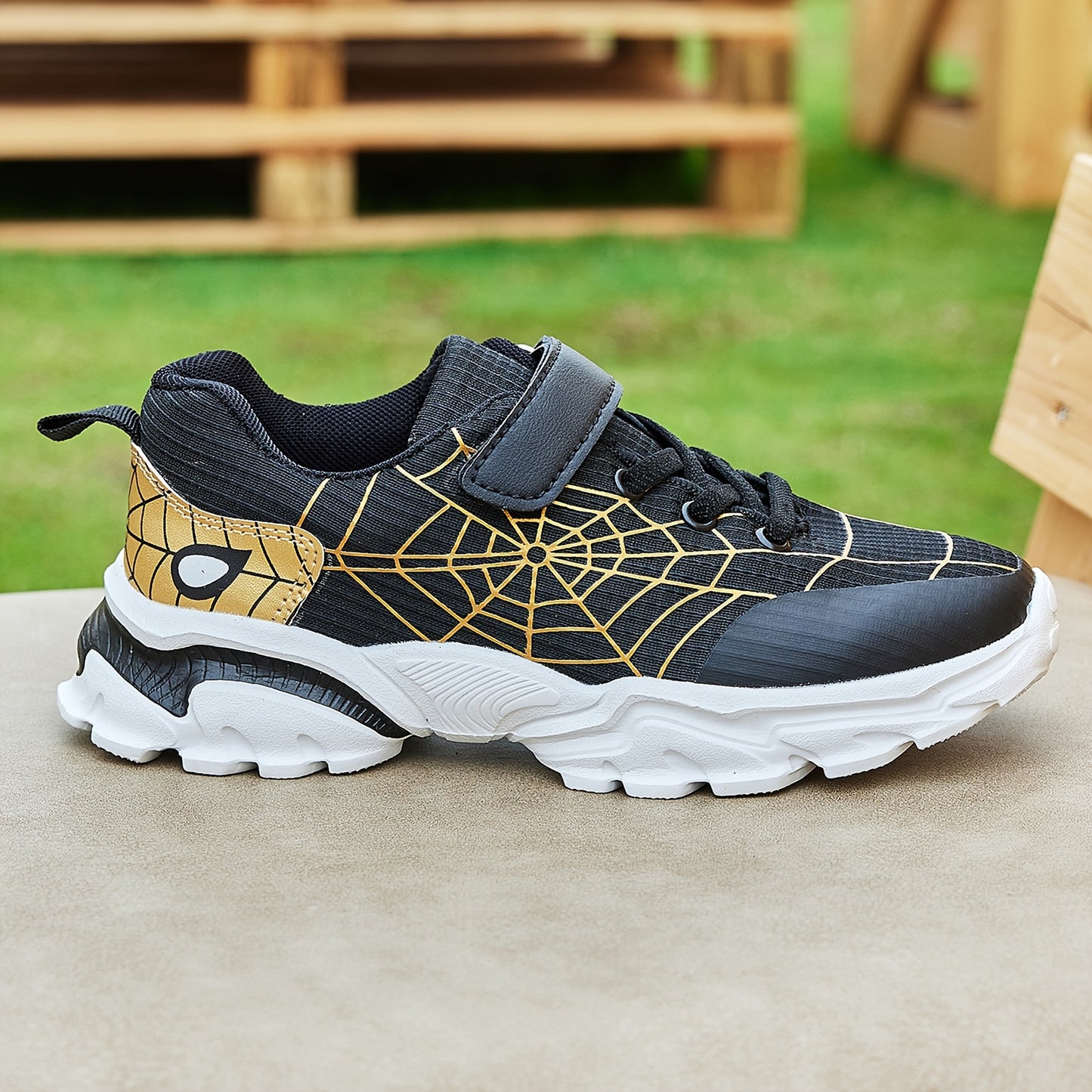 🕷️ Spider Web Athletic Sneakers for Kids