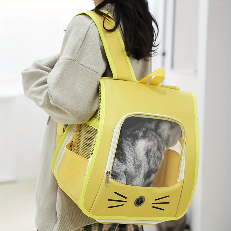 🌟 Clear Voyage Pet Backpack: Transparent Travel Carrier 🐾