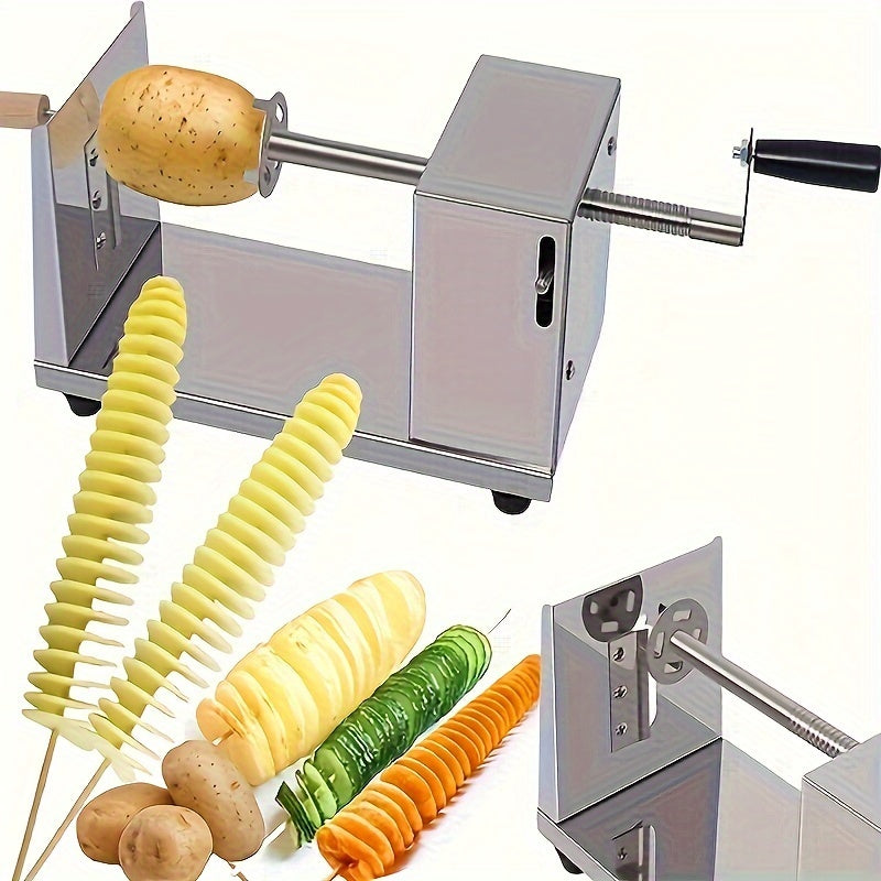 3-in-1 Manual Tornado Potato Slicer 🍟🥔