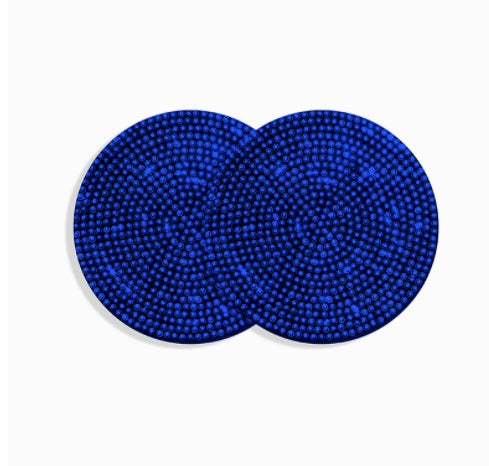 Bling Car Coasters For Cup Holder 2 Pack Universal Anti Slip Silicone Cup Holder Insert Crystal Rhinestone Car Interior Accessories