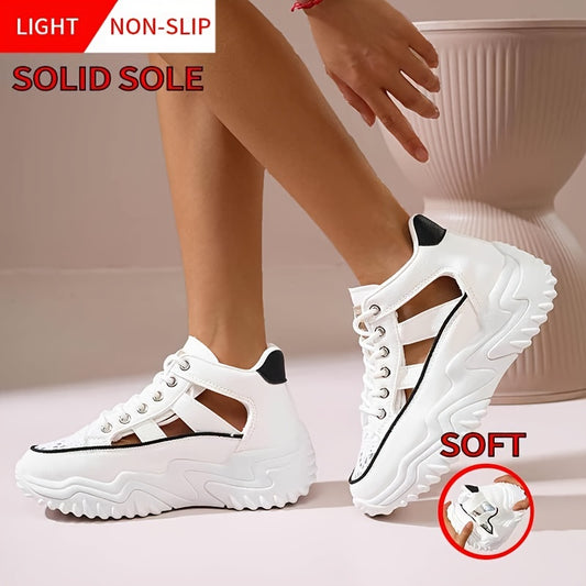 Women's Hollow-Out Breathable Chunky Sneakers