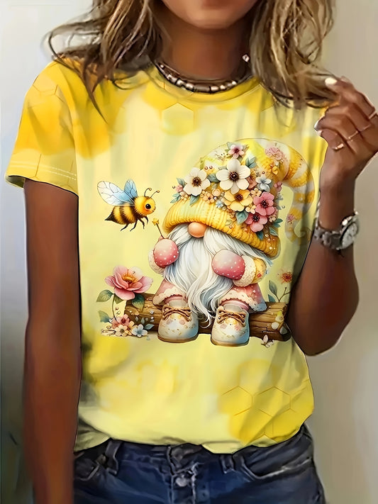 Gnome & Bee Bliss Tee 🐝🌼