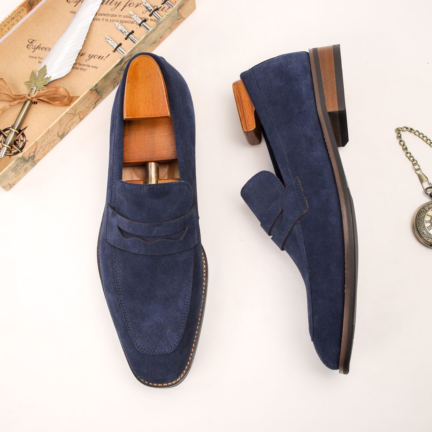 Leather Lux Top Grain Loafer Shoes