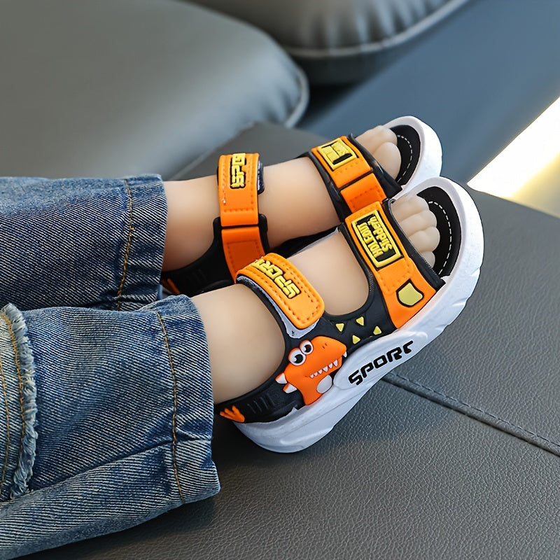 🦕 PEYOUR Trendy Cute Cartoon Dinosaur Open Toe Sandals for Boys & Girls