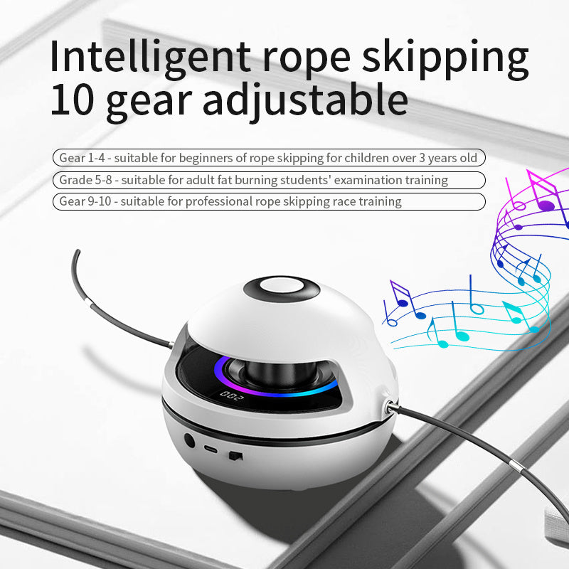 Smart Jump Pro: Smart Rope Skipping Machine with LED Lights and Music Function