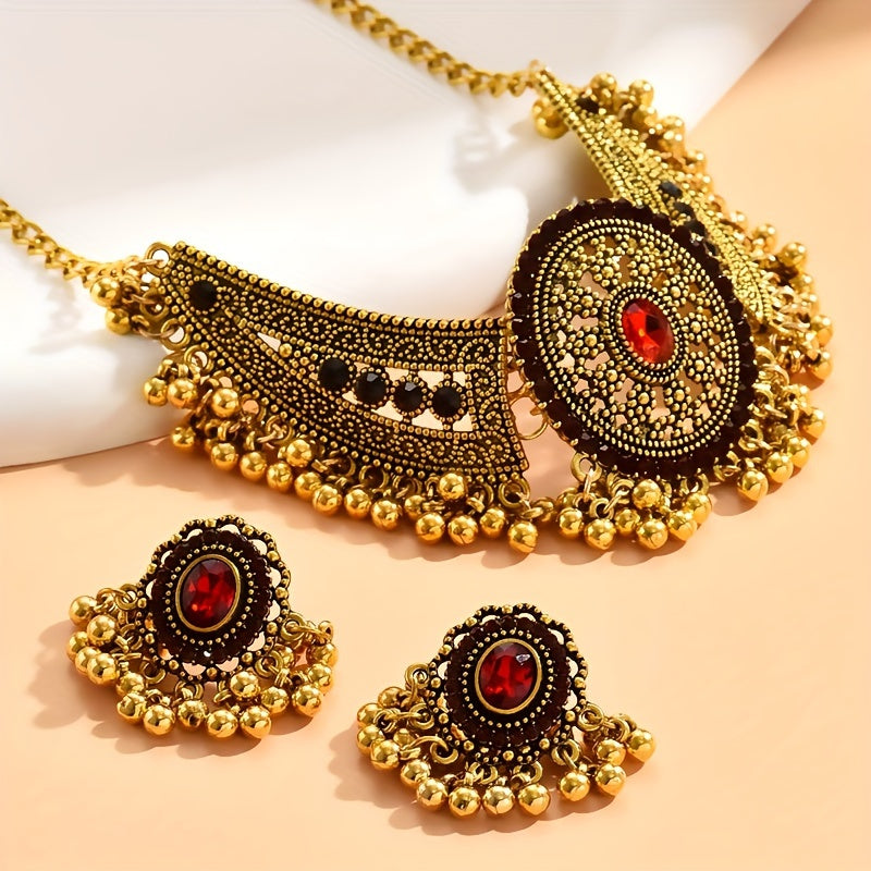 🌟 Bollywood Glam Vintage Jewelry Set 🌟