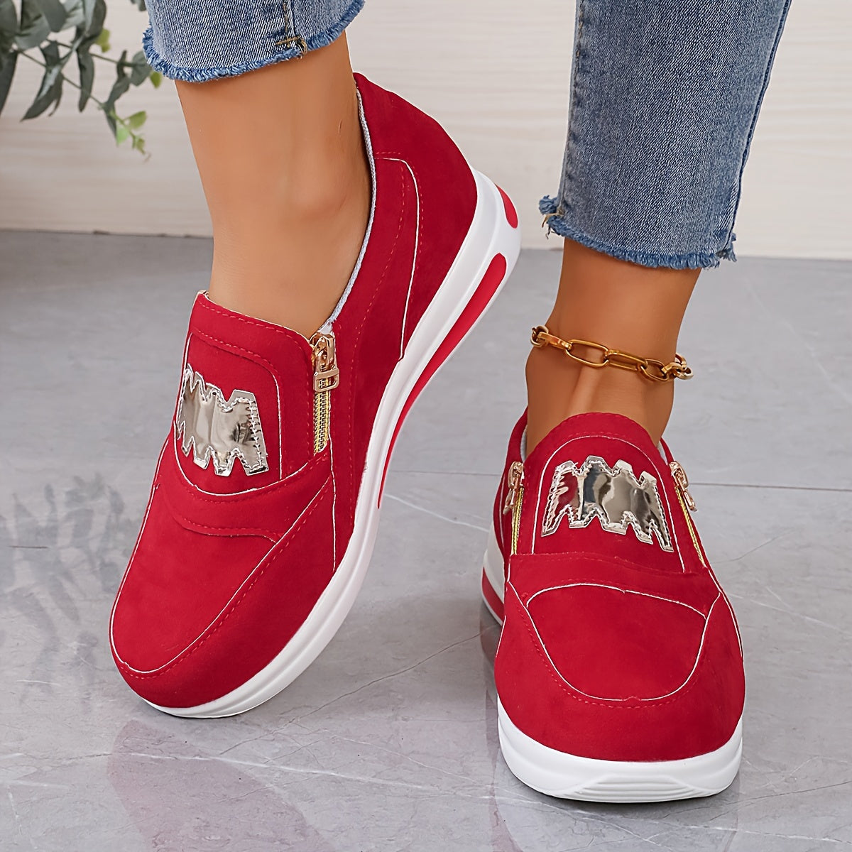 Women's Trendy Chunky Slip-On Sneakers 🌟👟