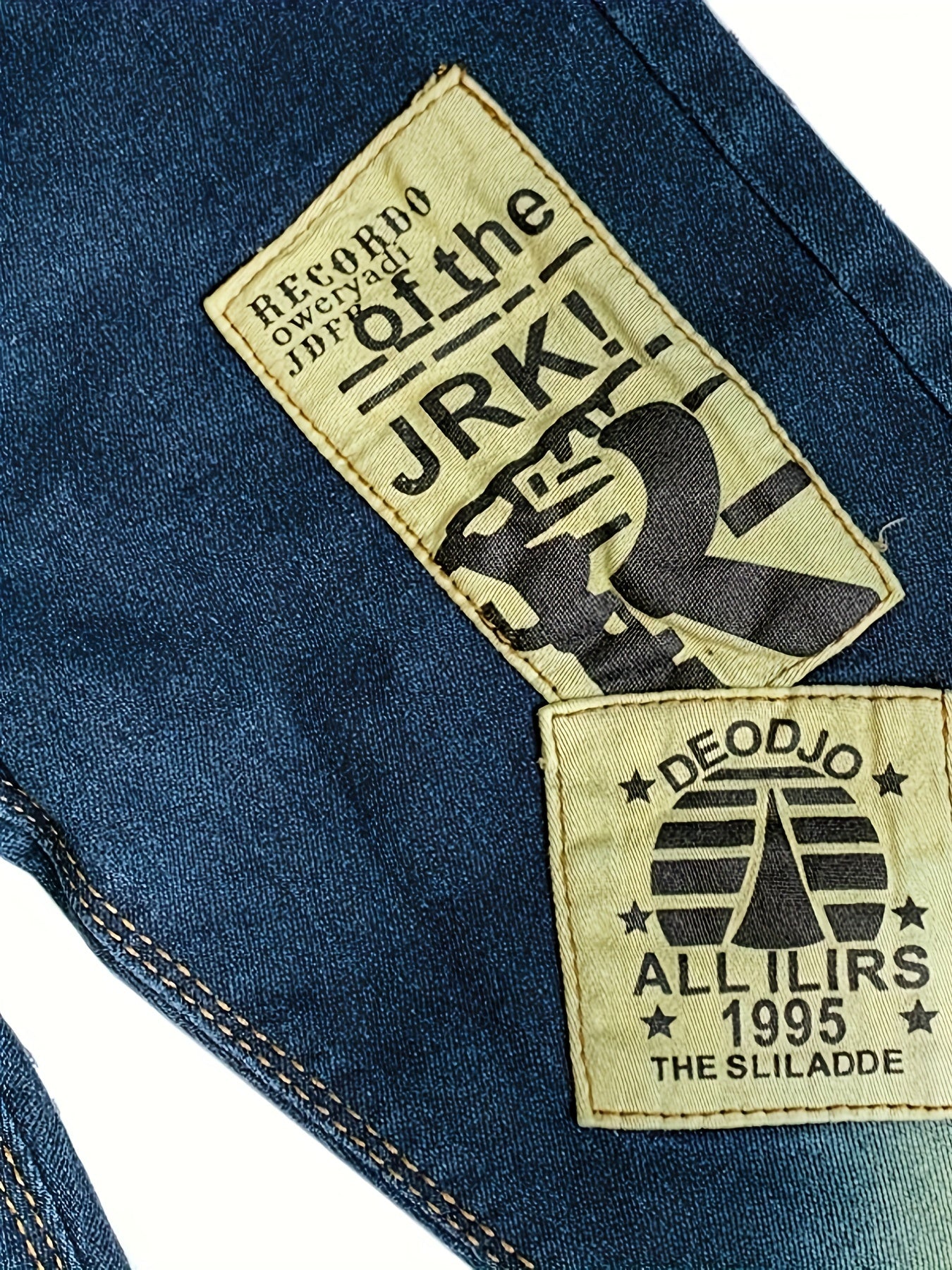 👖 Kid's Vintage Style Patched Jeans