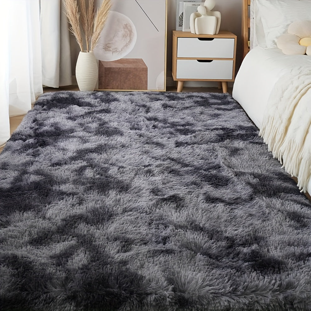 🖤 Soft & Fluffy Shaggy Area Rug in Dark Gray 🖤