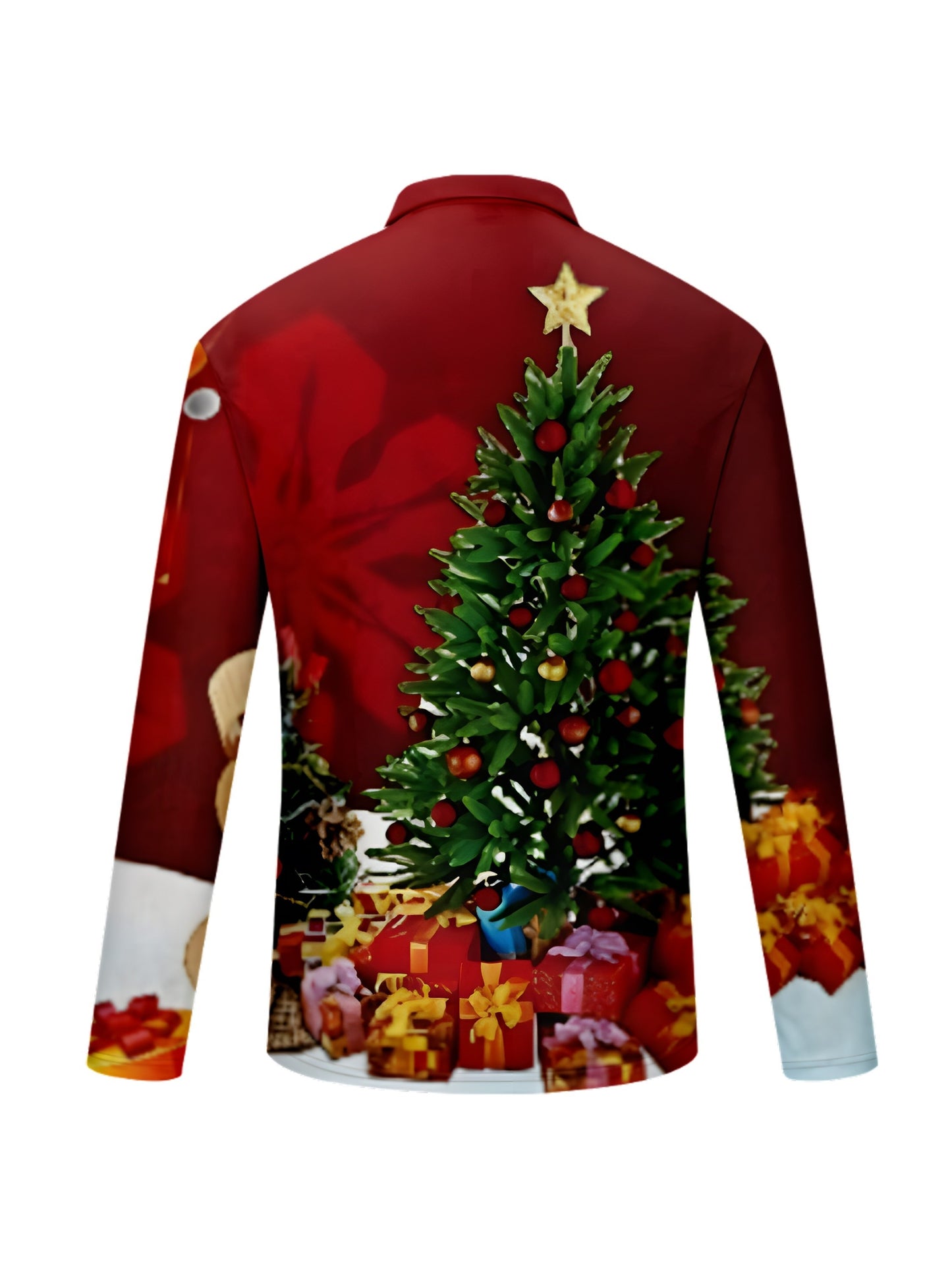 🎄 "Festive Vibes" 3D Christmas Tree Graphic Zip-Up 🎄