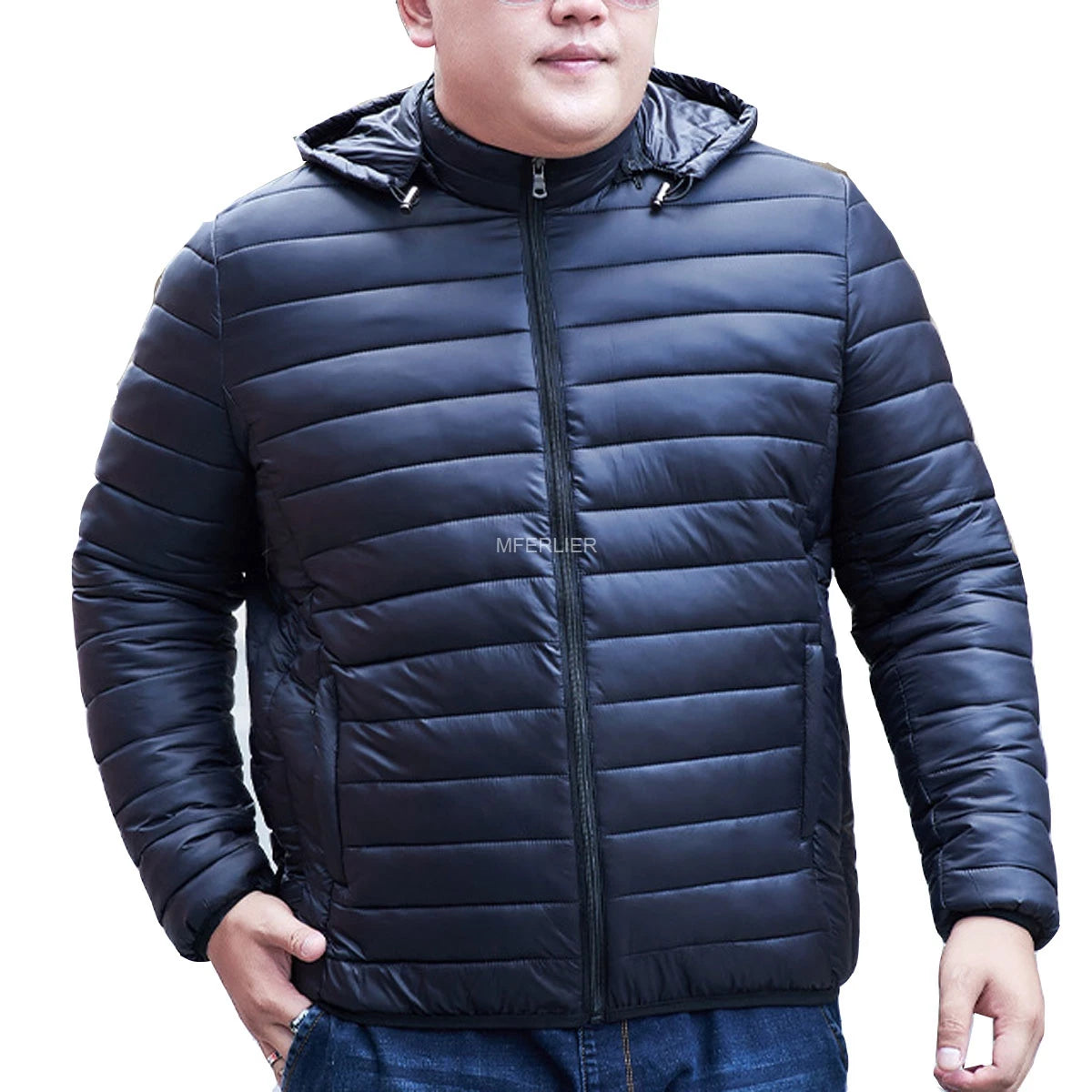 Autumn Winter Plus Size Men’s Jacket: 12XL & 11XL Comfort Coat 🌨️🧥