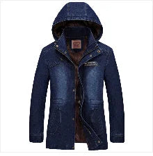 Ultimate Oversized Fleece Denim Jacket 🧥 Men’s Thicken Streetwear Coat