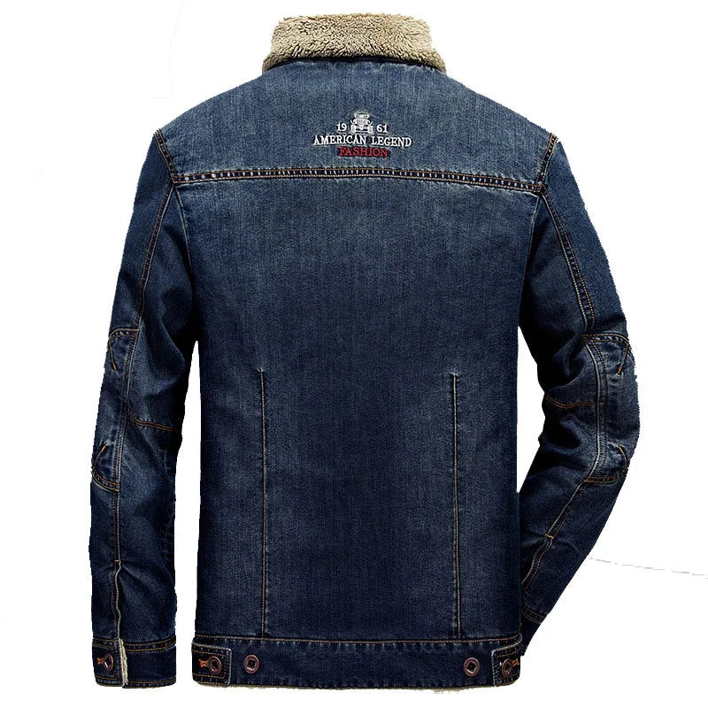 Ultimate Oversized Fleece Denim Jacket 🧥 Men’s Thicken Streetwear Coat