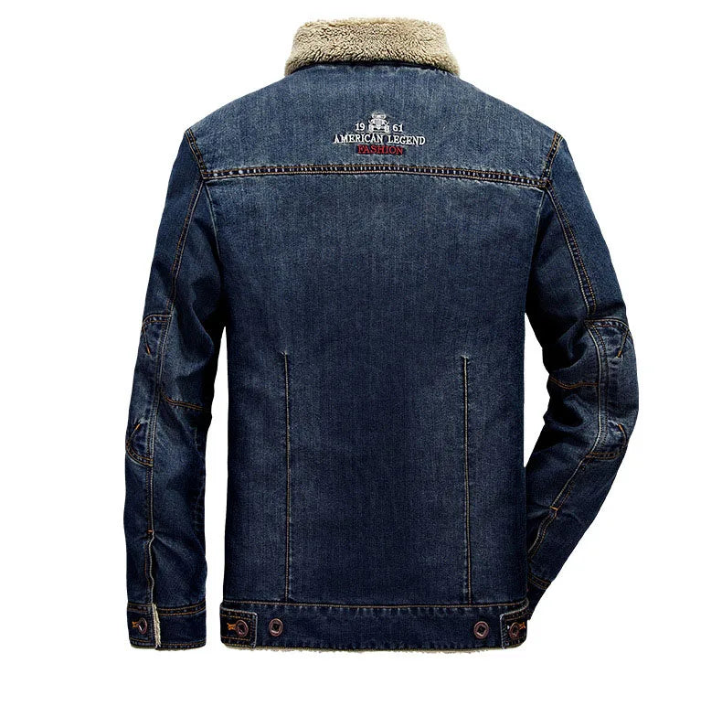 Ultimate Oversized Fleece Denim Jacket 🧥 Men’s Thicken Streetwear Coat