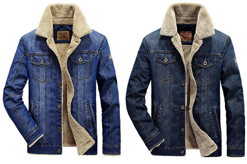 Ultimate Oversized Fleece Denim Jacket 🧥 Men’s Thicken Streetwear Coat