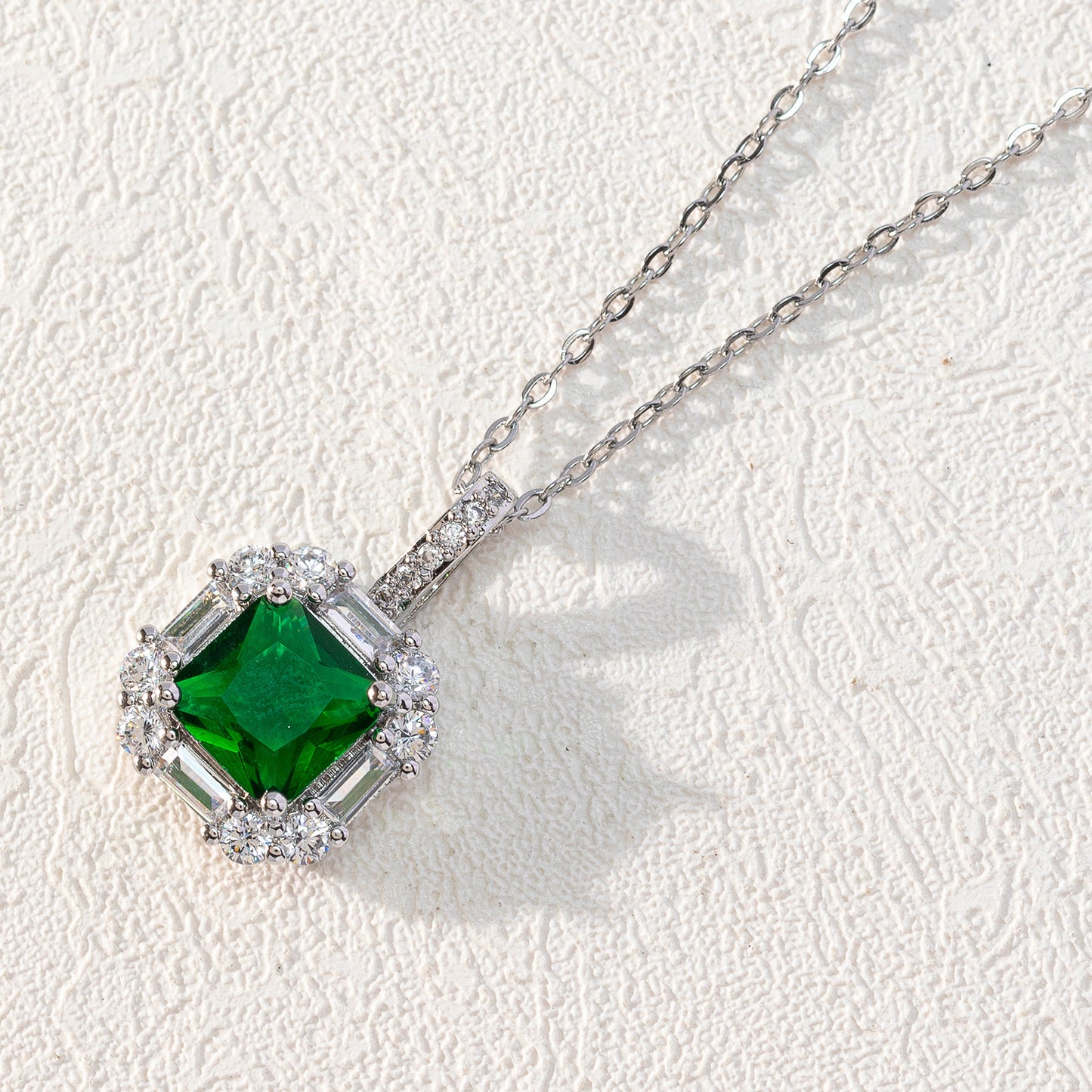 New Square Zircon Jewelry Necklace