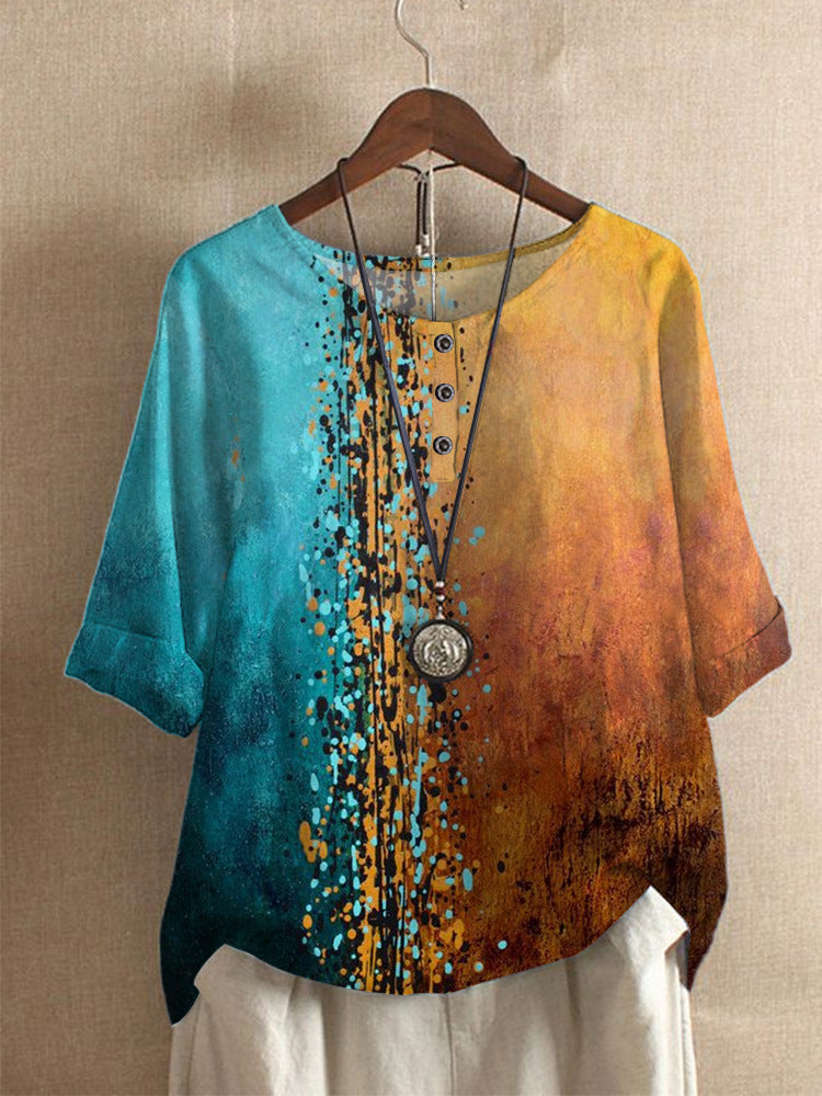 Free Spirit Digital Print Blouse